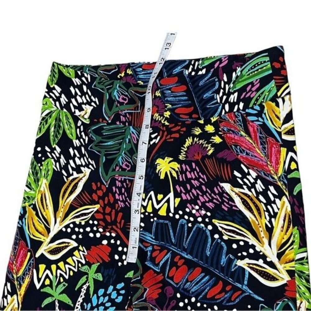 Joseph Ribkoff Black Multicolor Pull On High Rise Stretch Pants Size 8 - Picture 8 of 11